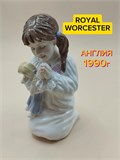Статуэтка винтажная Девочки с куклой Royal Worcester Англия h09061121v